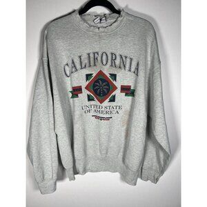 Vintage 90s ProSpirit Selects California gray sweatshirt thrashed XL streetwear